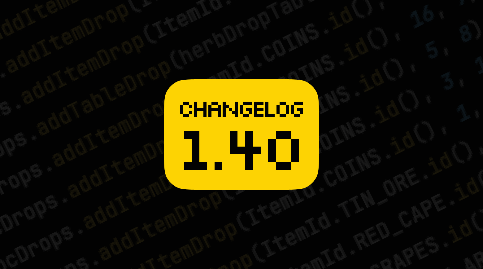 Changelog 1.40 image