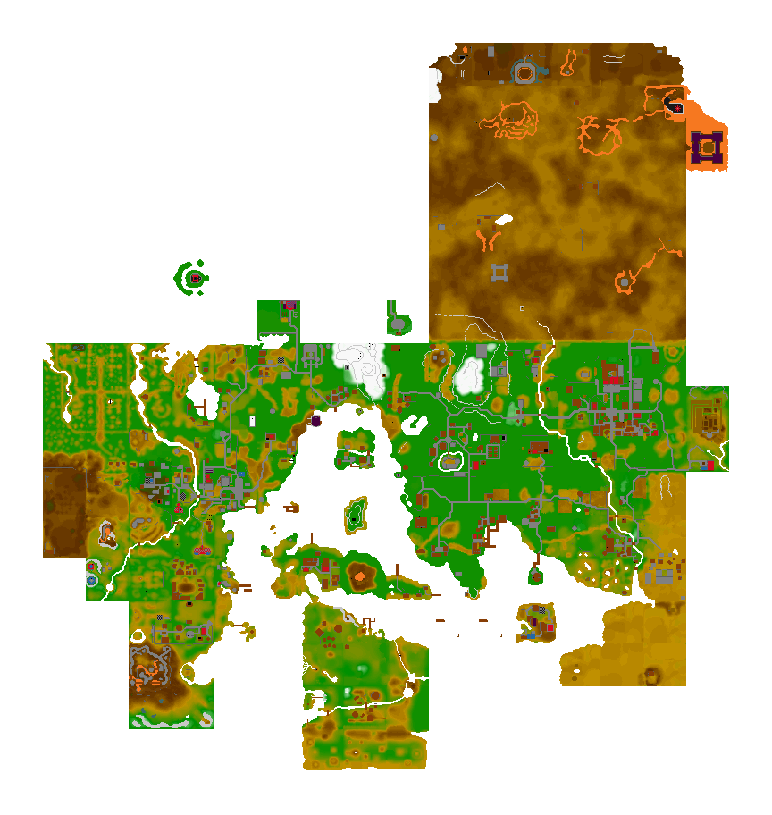 Map of the surface world